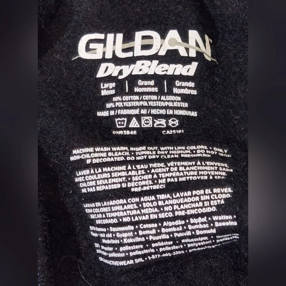 🛍 4/$20 🛍 Gildan Black Softball Sweatpants-Size Large - Picture 4 of 4